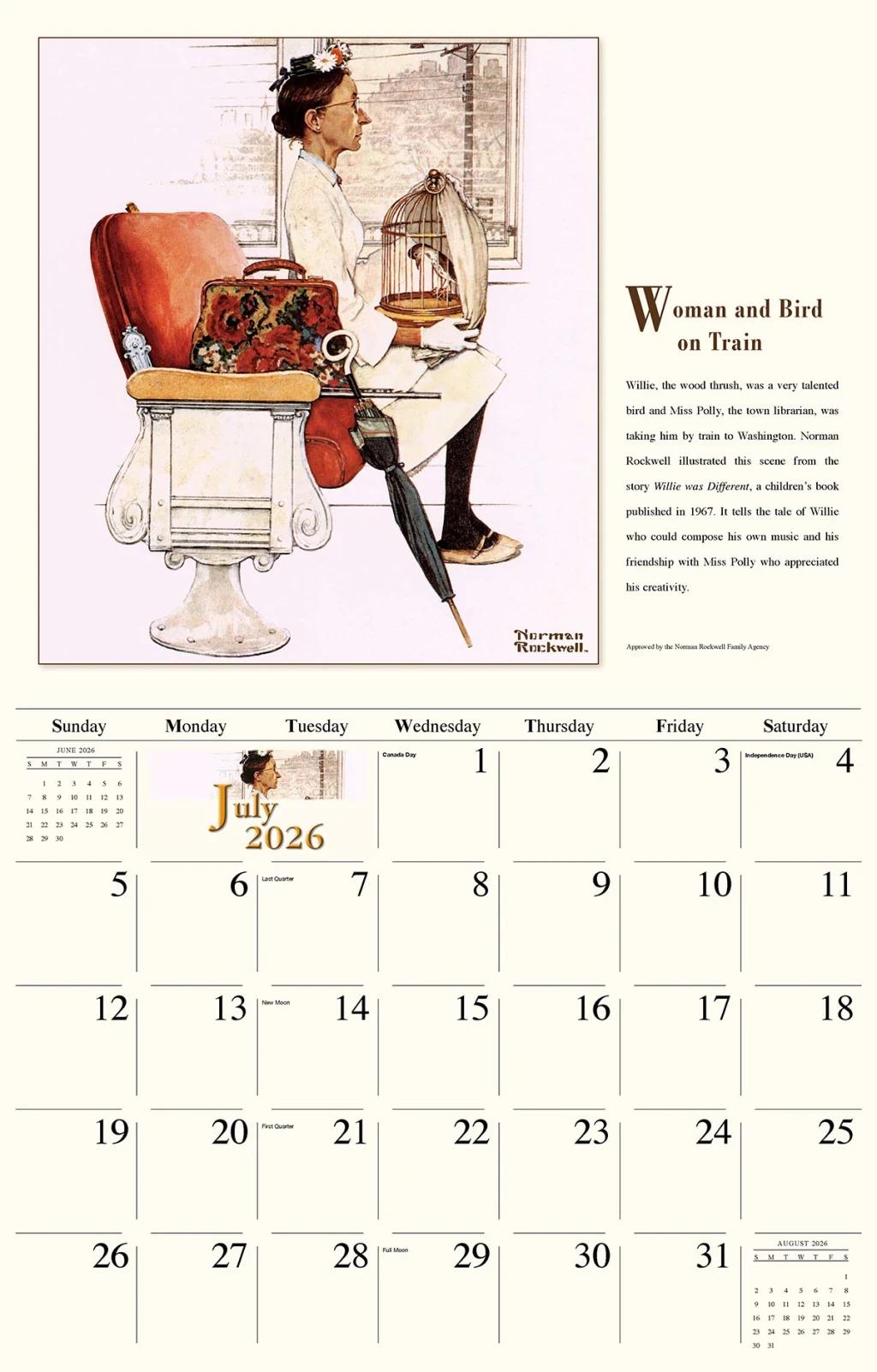 Galleria Wall Calendar 2026 Memorable Images Of Norman Rockwell