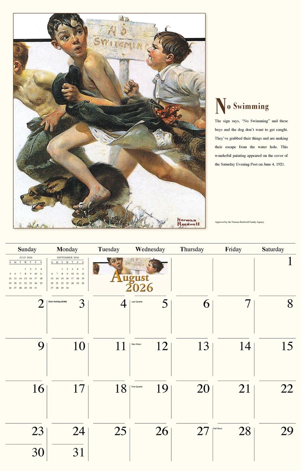 Galleria Wall Calendar 2026 Memorable Images Of Norman Rockwell