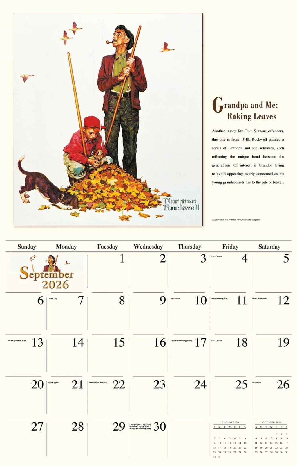 Galleria Wall Calendar 2026 Memorable Images Of Norman Rockwell
