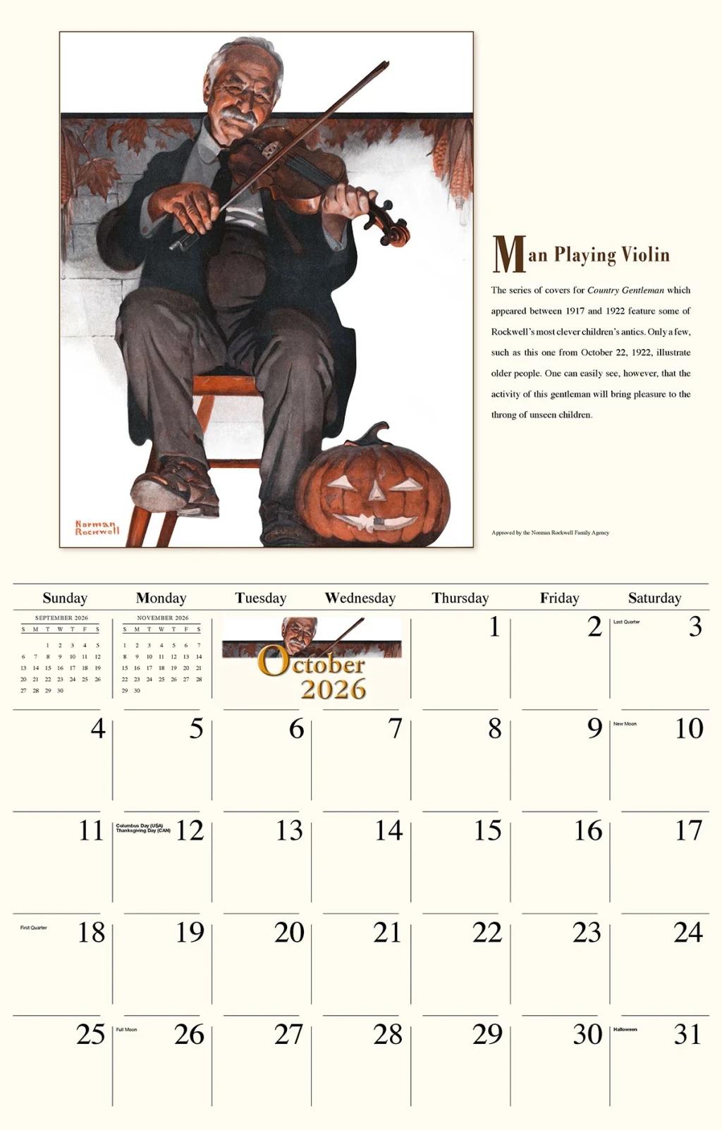 Galleria Wall Calendar 2026 Memorable Images Of Norman Rockwell