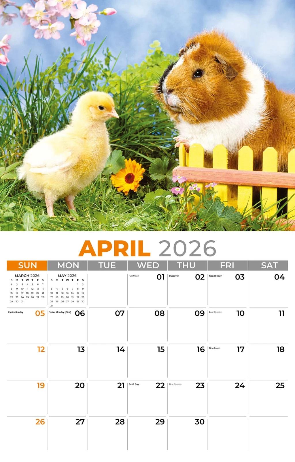 Galleria Wall Calendar 2026 Pets