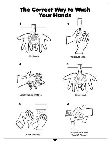 Hand Washing Imprintable Coloring and Activity Book