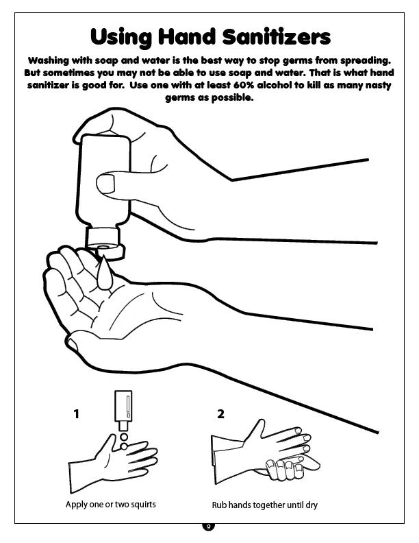 Hand Washing Imprintable Coloring and Activity Book