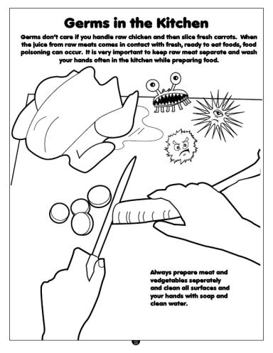 Hand Washing Imprintable Coloring and Activity Book