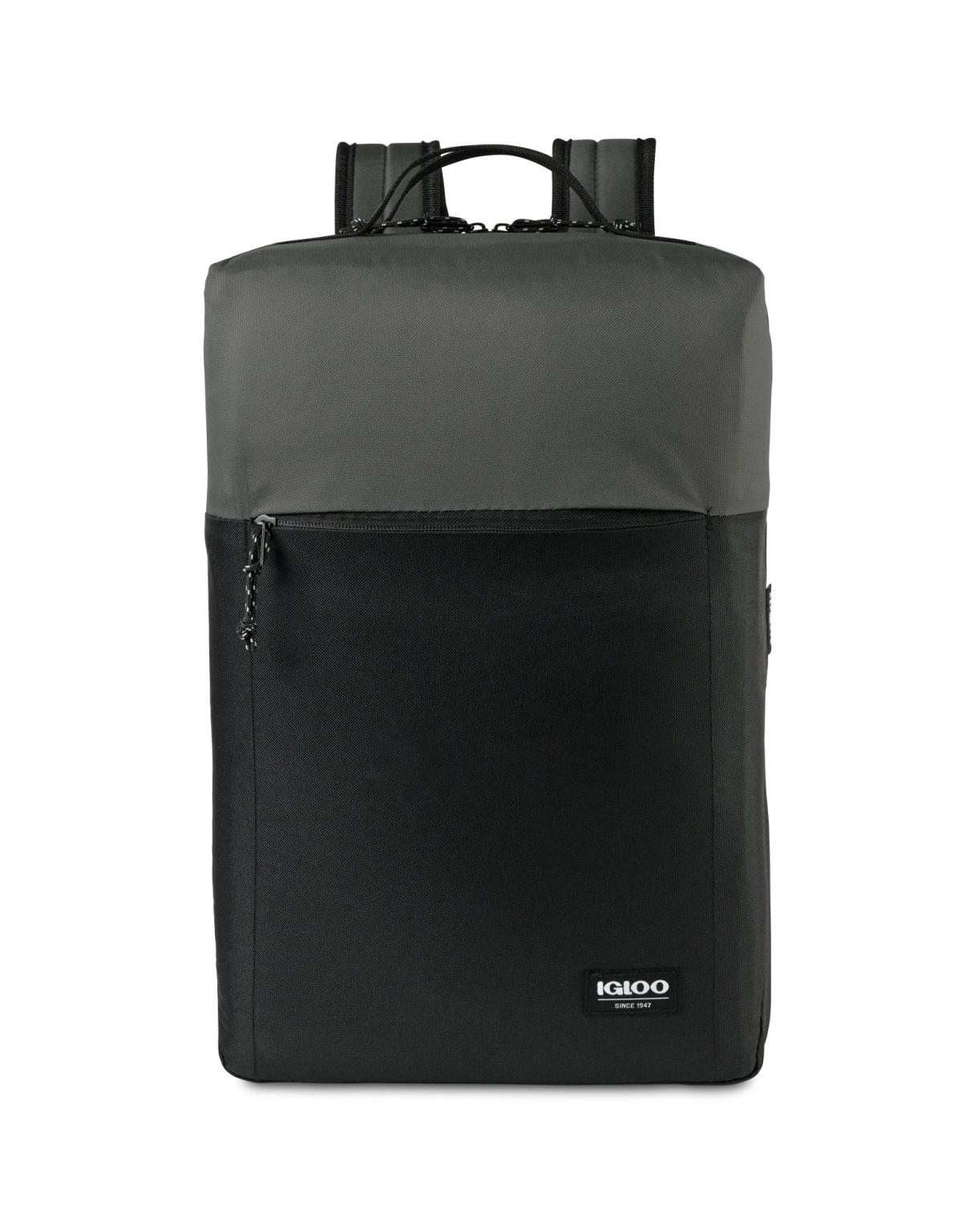 Igloo® Fundamentals Lotus Backpack Cooler - Black-Dark Grey