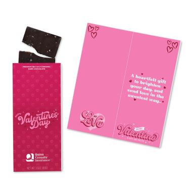 Full-Color Custom Sweeter Cards with Sea Salt Caramel Chocolate Bar