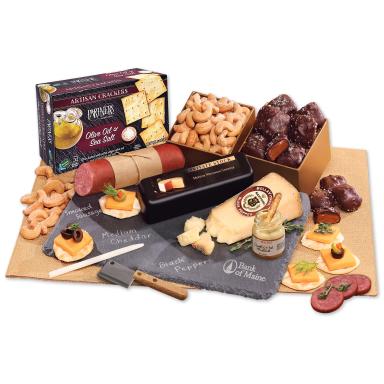 Genuine Slate Cheese Plate with Party Favorites