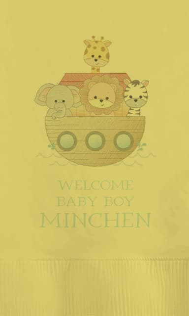 Mimosa Yellow 2-Ply Dinner Napkins - Custom Digital Print