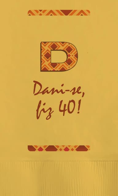 School Bus Yellow 2-Ply Dinner Napkins - Custom Digital Print