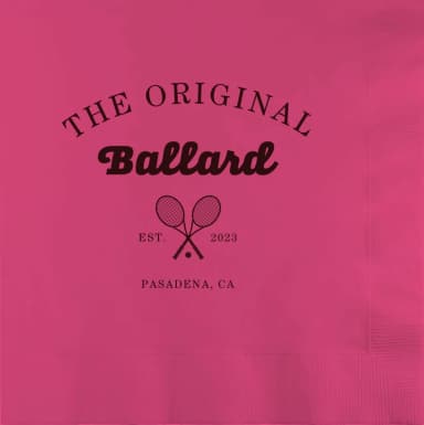 Magenta 3-Ply Luncheon Napkins - Custom Digital Print