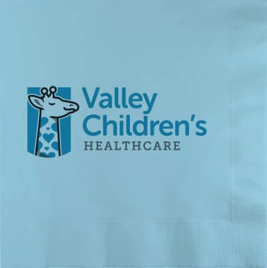 Pastel Blue 3-Ply Luncheon Napkins - Custom Digital Print