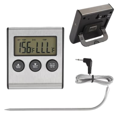 Grill BBQ Easy Cooking Thermometer And Timer