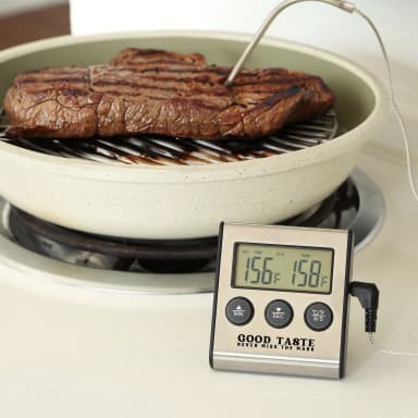 Grill BBQ Easy Cooking Thermometer And Timer