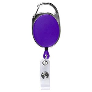 "Oberlin Pl" Full-Color Retractable Carabiner Style Badge Reel & Badge Holder