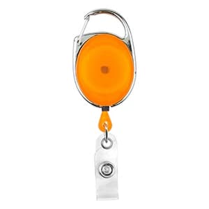 "Oberlin Pl" Full-Color Retractable Carabiner Style Badge Reel & Badge Holder