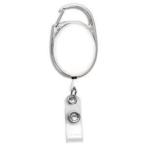 "Oberlin Pl" Full-Color Retractable Carabiner Style Badge Reel & Badge Holder