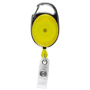 "Oberlin Pl" Full-Color Retractable Carabiner Style Badge Reel & Badge Holder