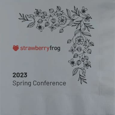 Silver 3-Ply Luncheon Napkins - Custom Digital Print