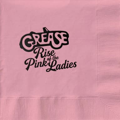 Classic Pink Cocktail 3-Ply Beverage Napkins - Custom Foil Print
