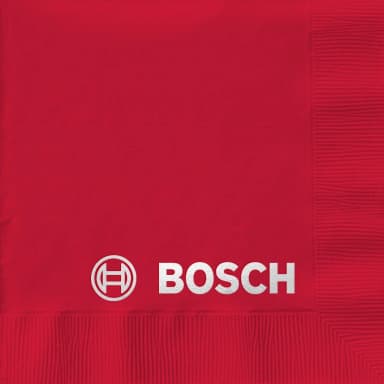 Red Cocktail 3-Ply Beverage Napkins - Custom Foil Print