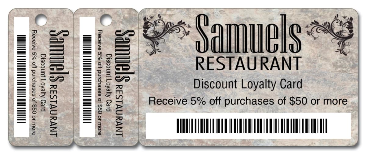 Loyalty Wallet Card & Tags Key Tag - Full Color