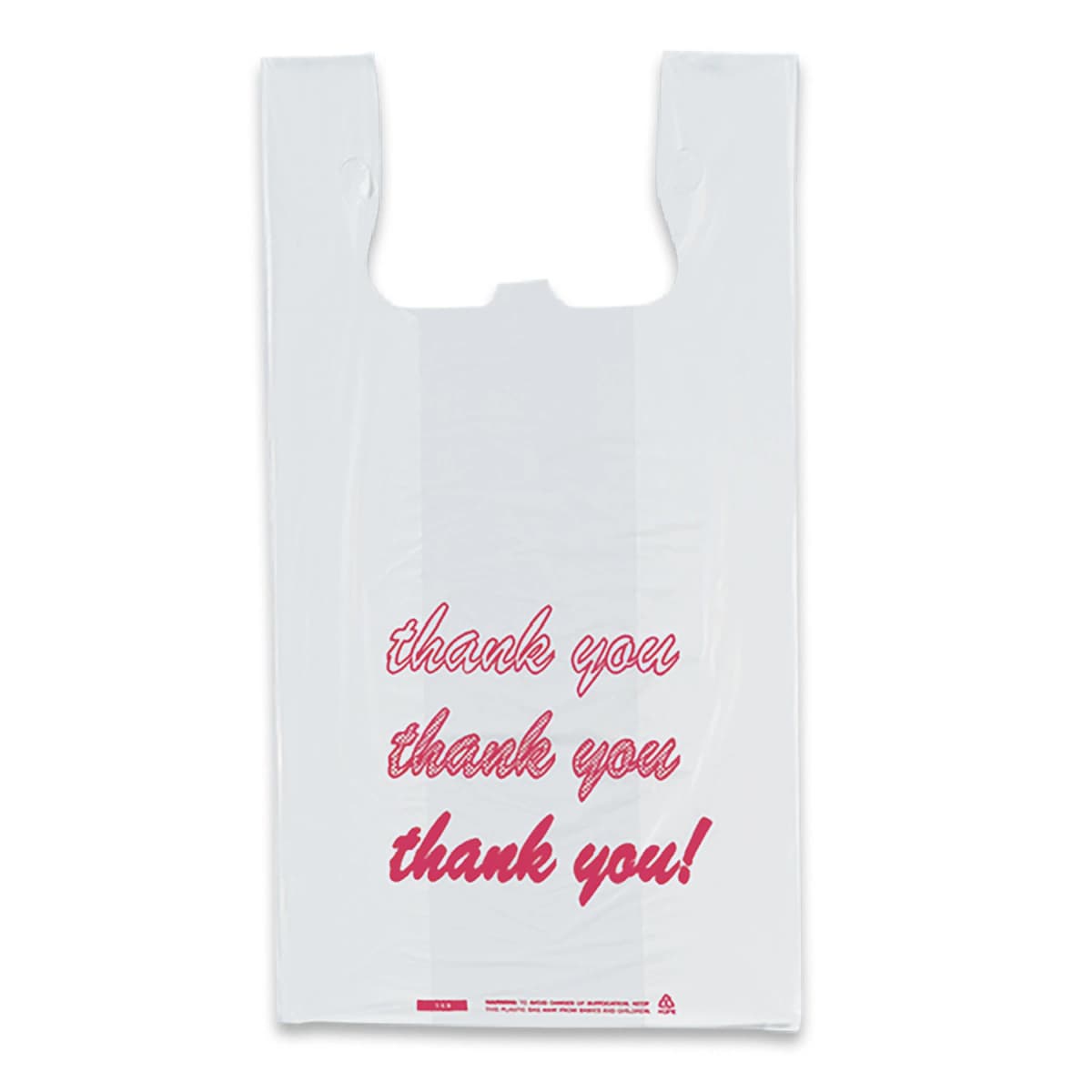 Thank You T Shirt Style Bags 12" W x 7" D x 23" H