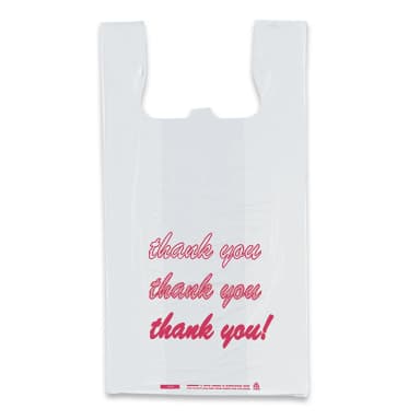 Thank You T Shirt Style Bags 12" W x 7" D x 23" H