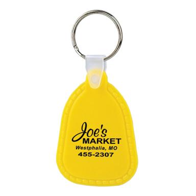 Soft Squeezable Teardrop Key Tag