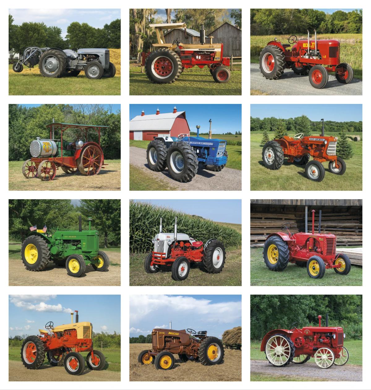 Vintage Tractors Appointment Calendar