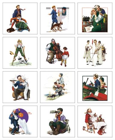 Norman Rockwell's Wonderful World Mini Calendar