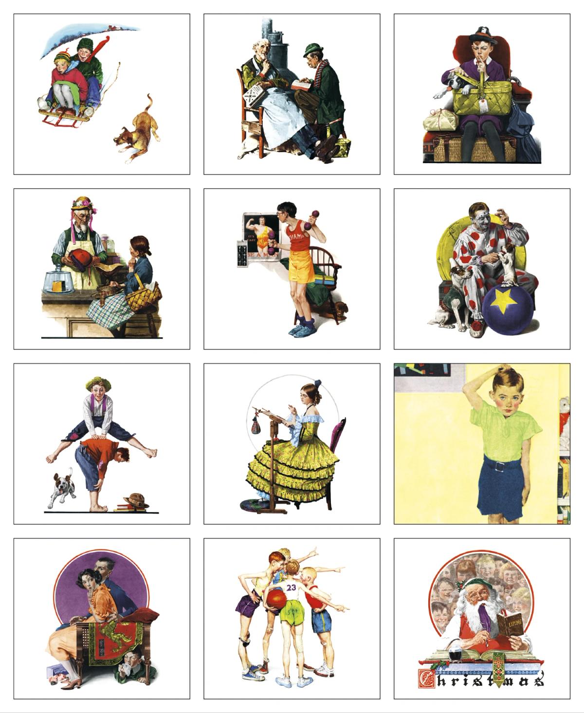 Norman Rockwell's Wonderful World Mini Calendar