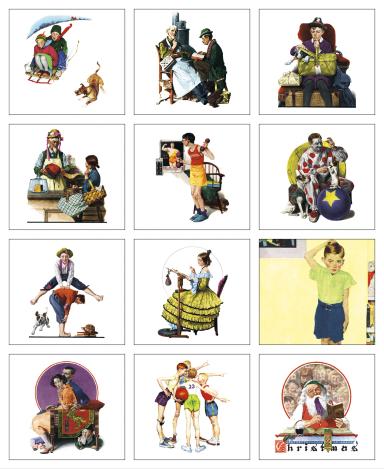 Norman Rockwell's Wonderful World Mini Calendar