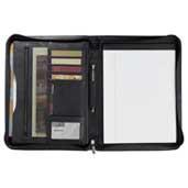 Millennium Leather Zippered Padfolio