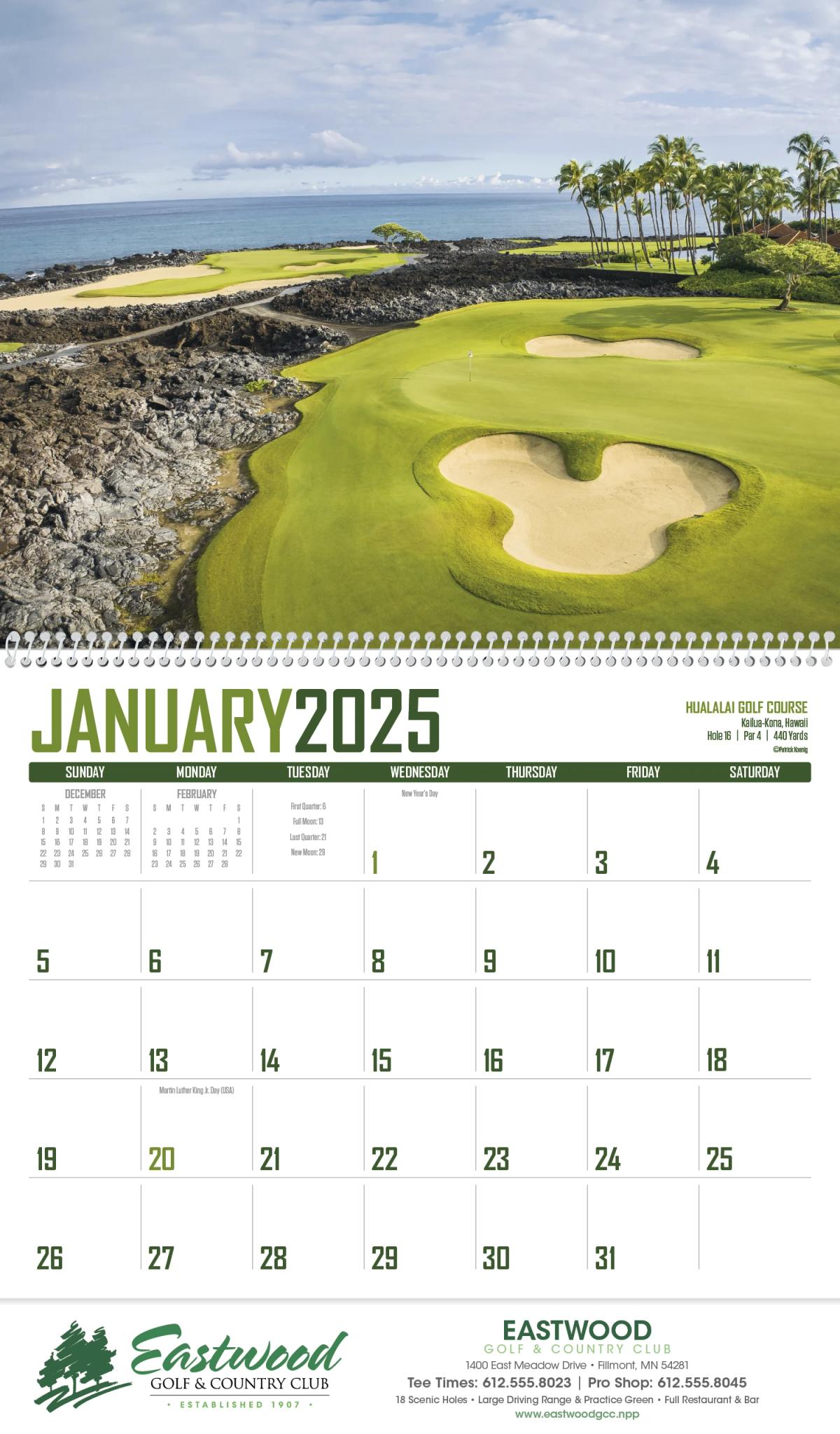Golf Calendar