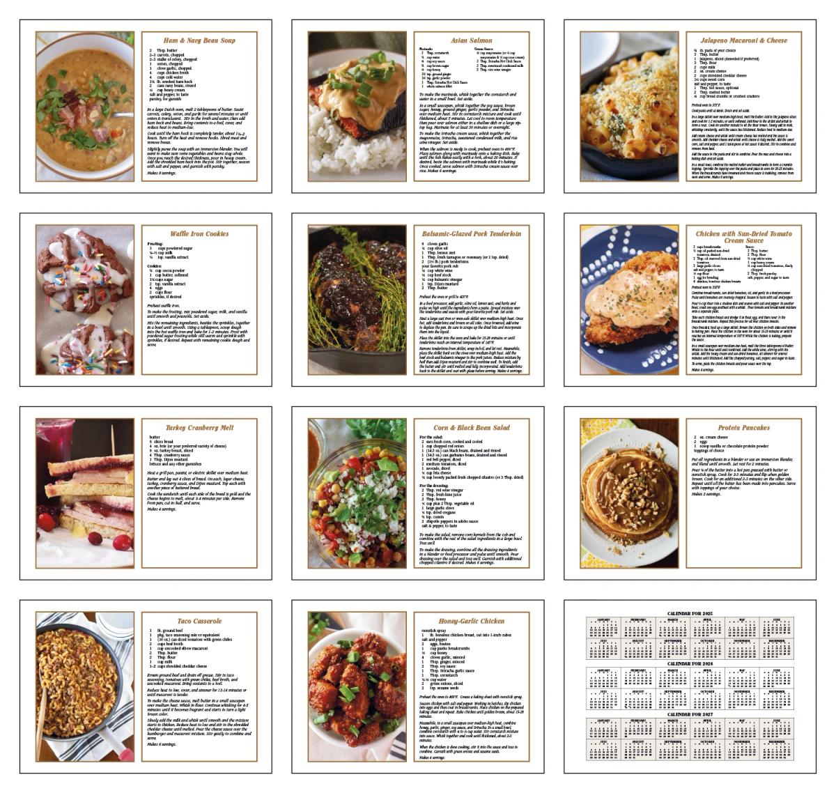 Home Cooking Guide Pocket Calendar