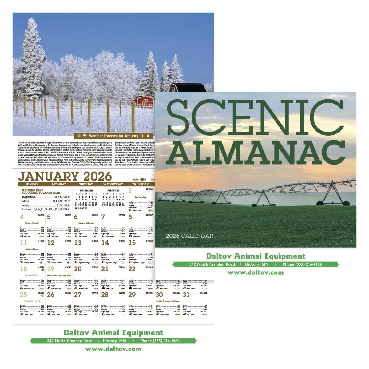 Scenic Almanac Calendar