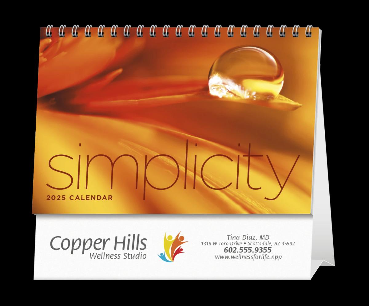 Simplicity Large Desk Calendar