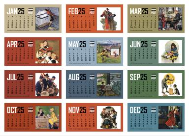 The Saturday Evening Post Desk Calendar