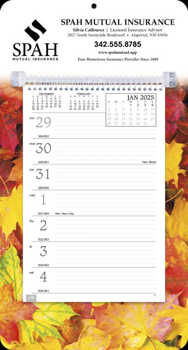 Full-Color Weekly Memo Calendar