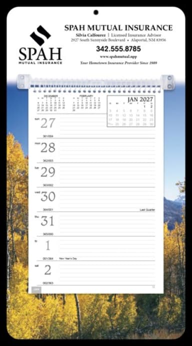 Full-Color Weekly Memo Calendar