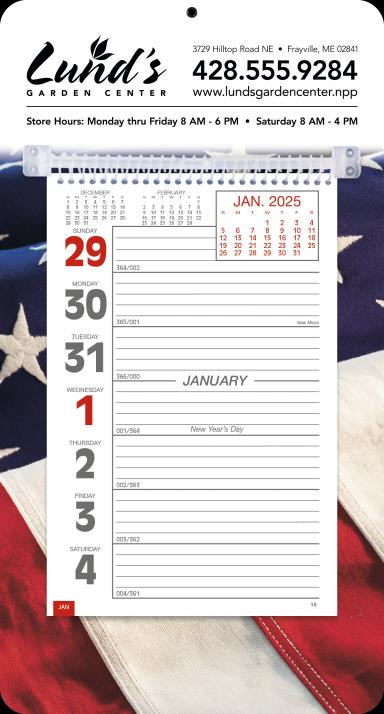 Full-Color Weekly Memo Desk Calendar