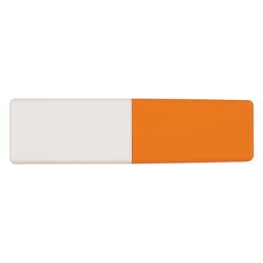 White/Orange