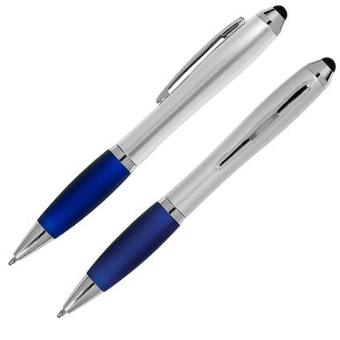 Silver with Blue