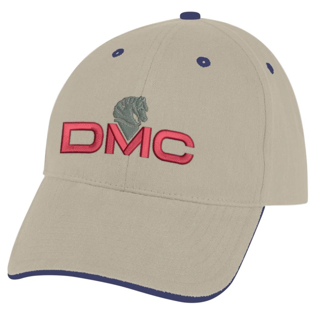 Khaki with Navy Trim