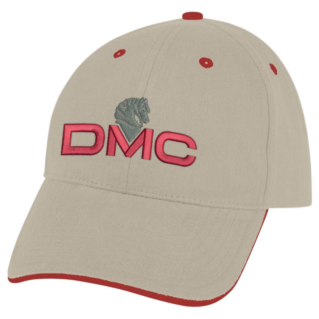 Khaki with Red Trim