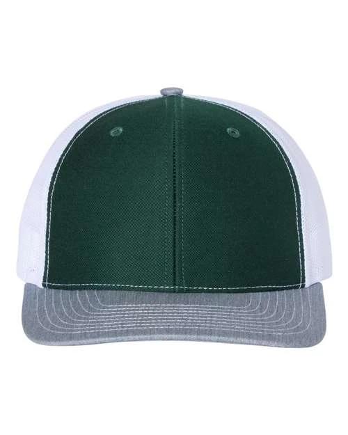 Dark Green/ White/ Heather Grey