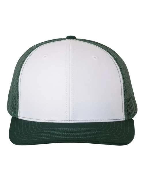 White/ Dark Green