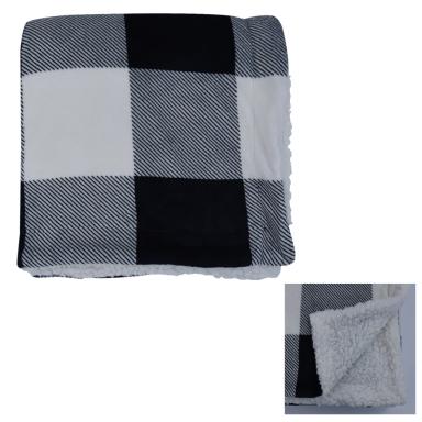 White with black