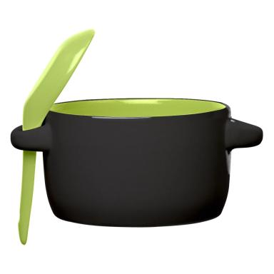 Black with lime