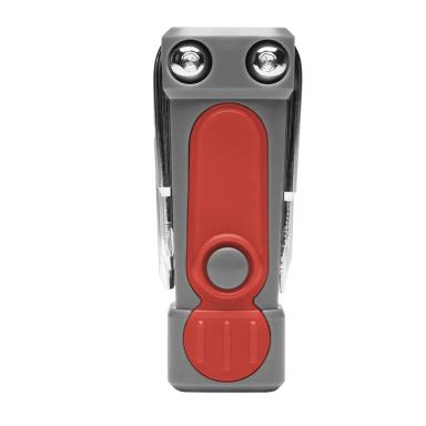 Gray with red